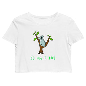 'Go Hug a Tree' eco crop top