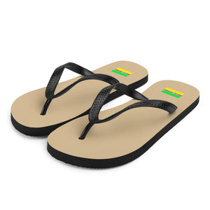 'Jamaican logo' sandals