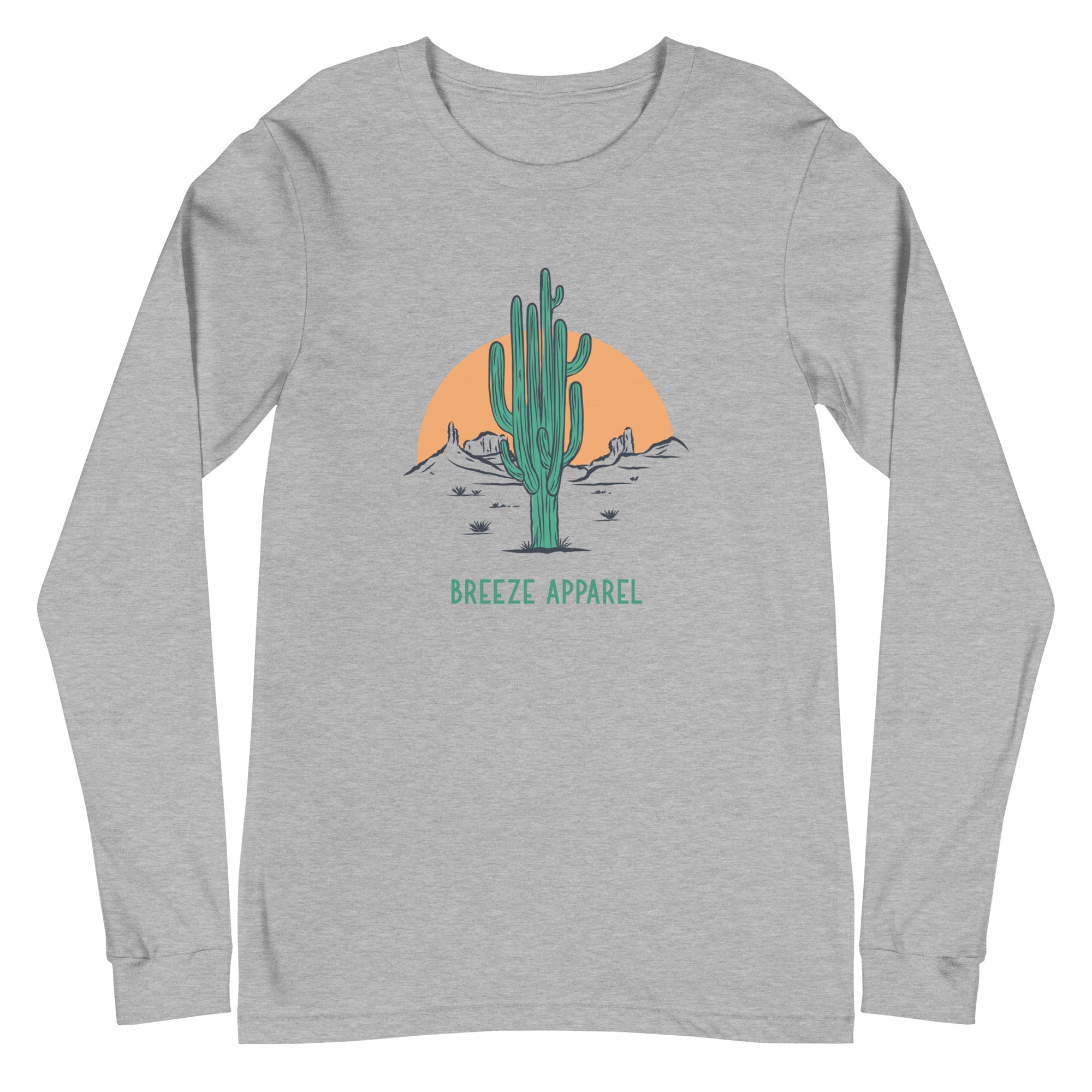'Cactus Sunset' unisex long-sleeved shirt