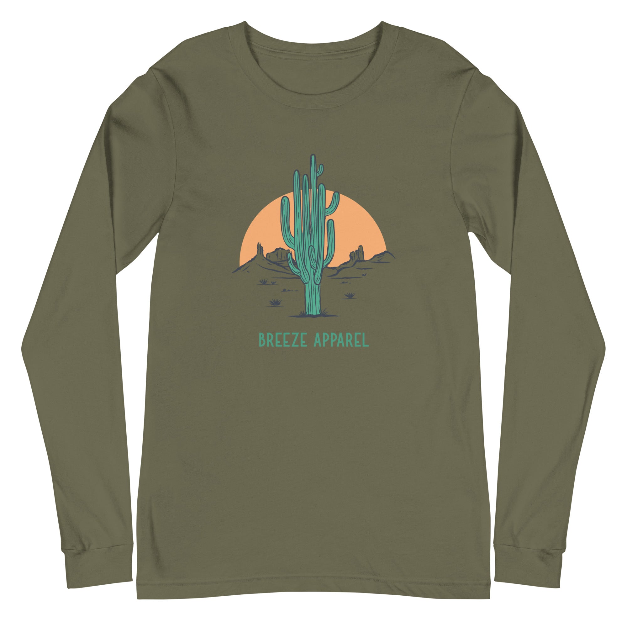 'Cactus Sunset' unisex long-sleeved shirt