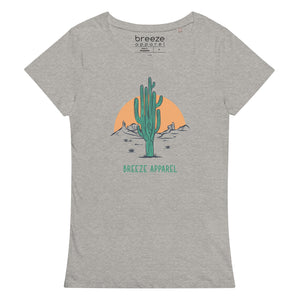 'Cactus Sunset' women's basic organic t-shirt