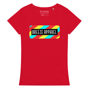 'Stripe Logo' women’s basic organic t-shirt