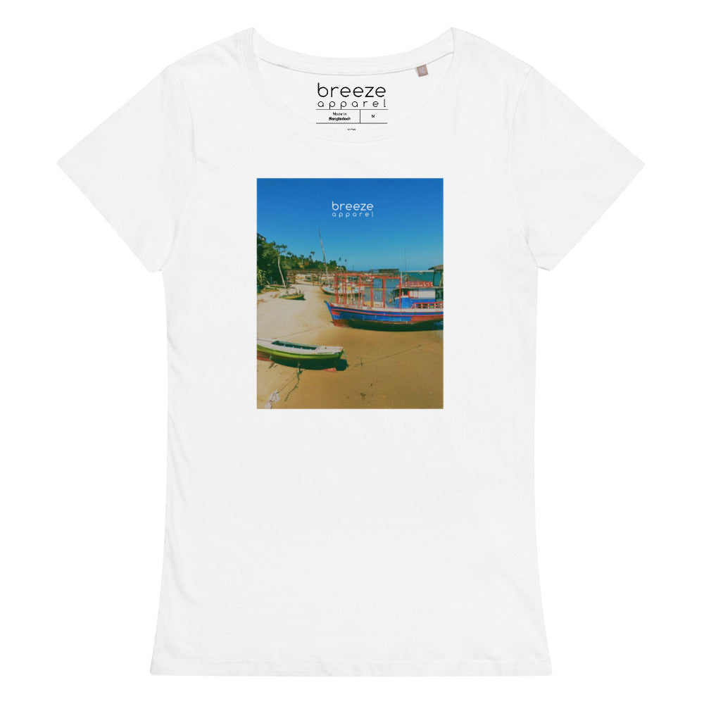 'Brazilian Bay' women's basic organic t-shirt