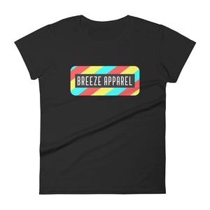 'Stripe Logo' women's short-sleeved shirt