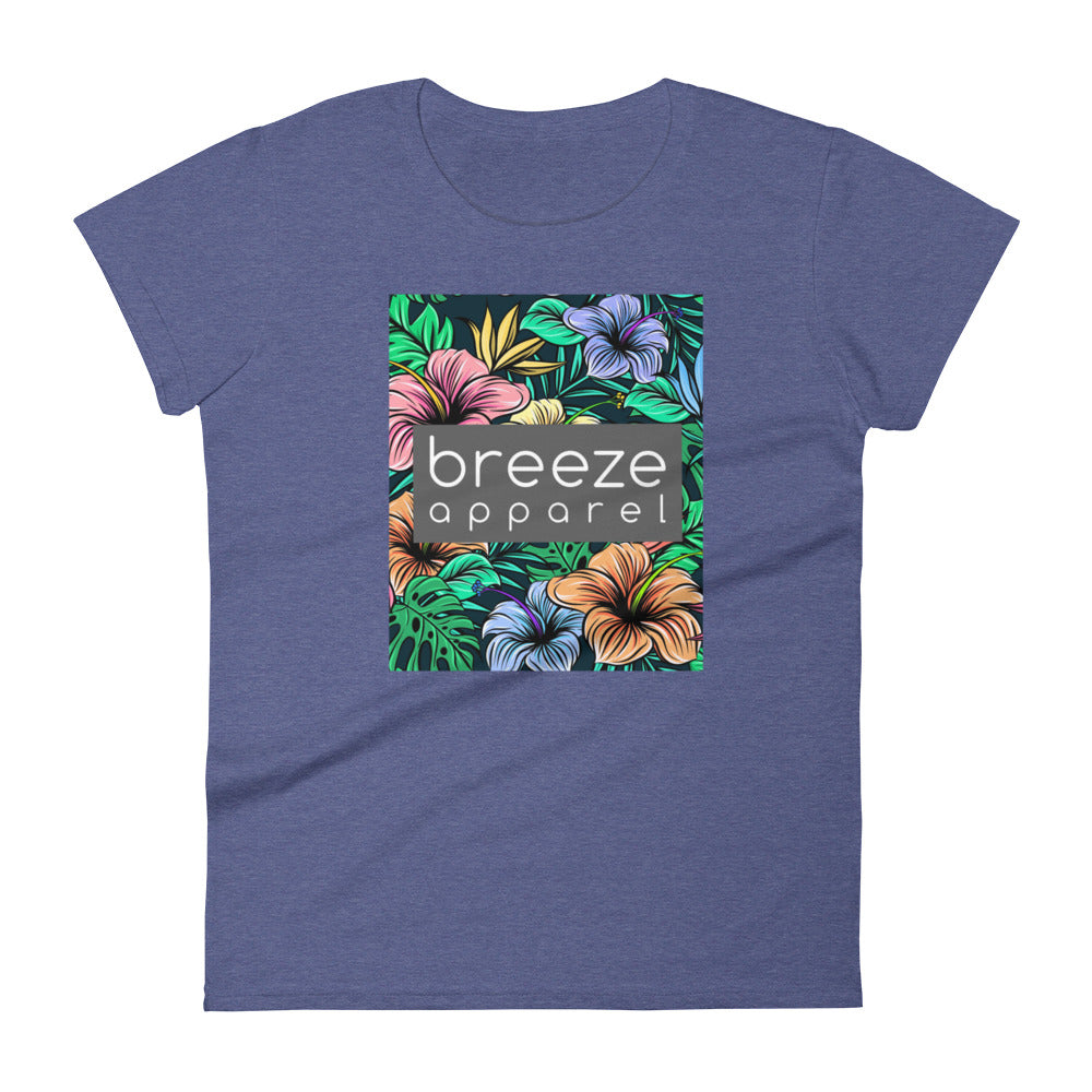 'Hibiscus' women's short-sleeved shirt