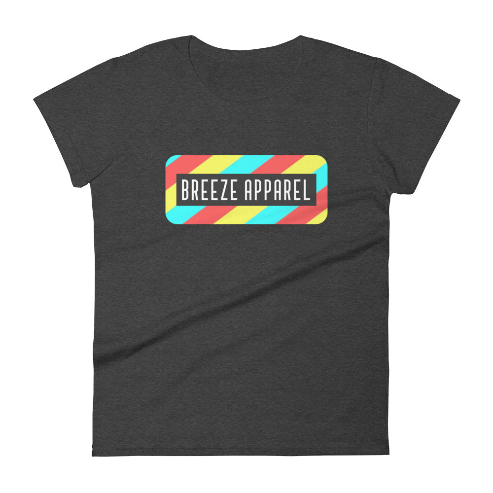 'Stripe Logo' women's short-sleeved shirt