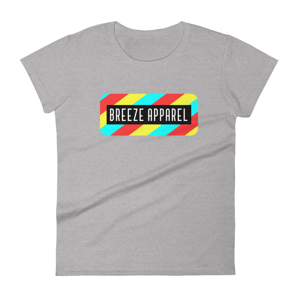 'Stripe Logo' women's short-sleeved shirt