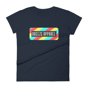 'Stripe Logo' women's short-sleeved shirt