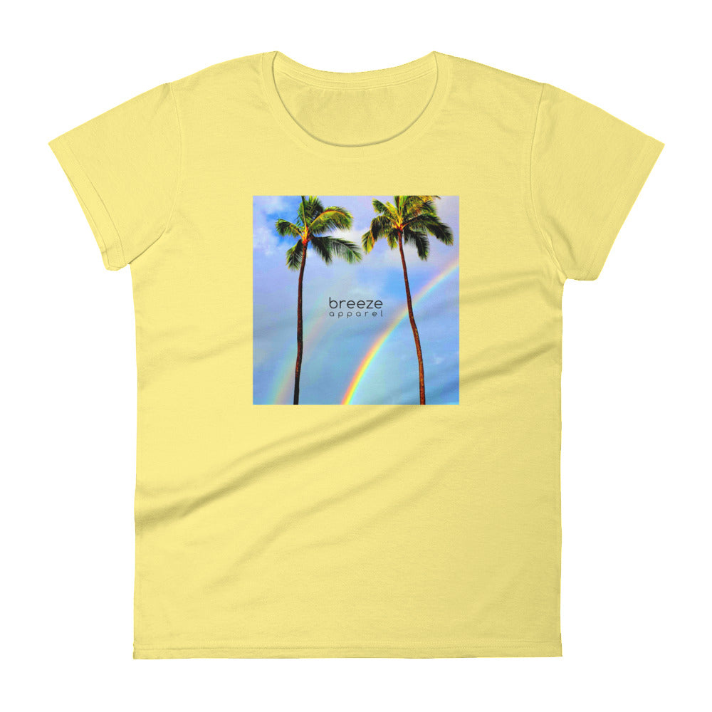 'Hawaiian Rainbow' women's short-sleeved shirt
