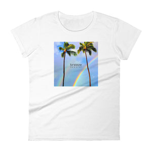 'Hawaiian Rainbow' women's short-sleeved shirt