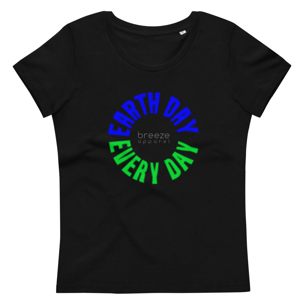'Earth Day Every Day' women's fitted eco tee